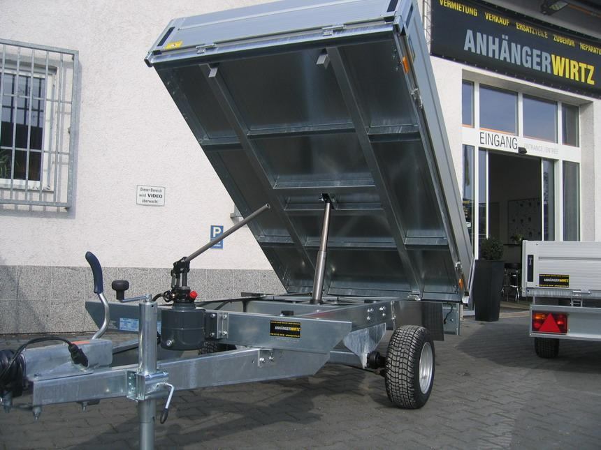 WM Meyer Kipper HLNK 1523/141 231x141x33cm Metallboden 1500kg Aktion Onlinekauf Modell 2022 - Damperli römork: fotoğraf 2 WM Meyer Kipper HLNK 1523/141 231x141x33cm Metallboden 1500kg Aktion Onlinekauf Modell 2022 - Damperli römork: fotoğraf 2