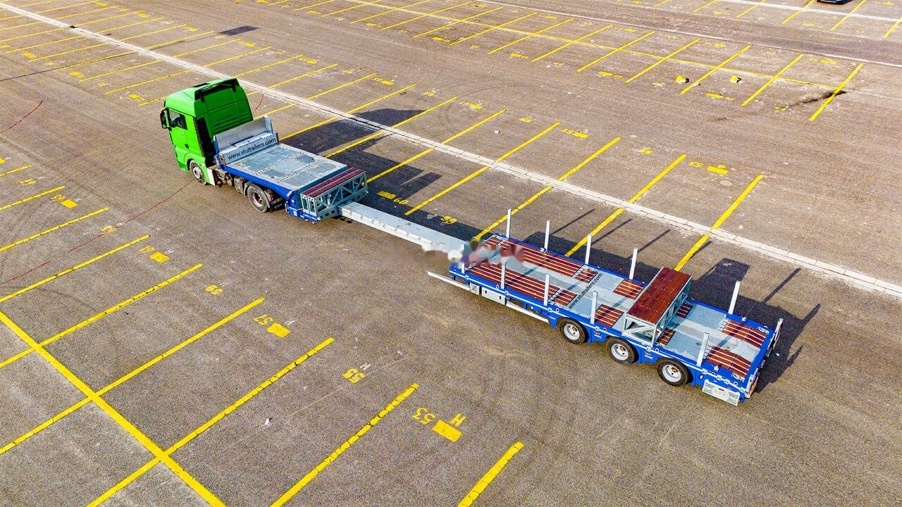 STU 3 Axle Hydraulic Steering Low Loader - Alçak çerçeveli platform dorse: fotoğraf 3 STU 3 Axle Hydraulic Steering Low Loader - Alçak çerçeveli platform dorse: fotoğraf 3