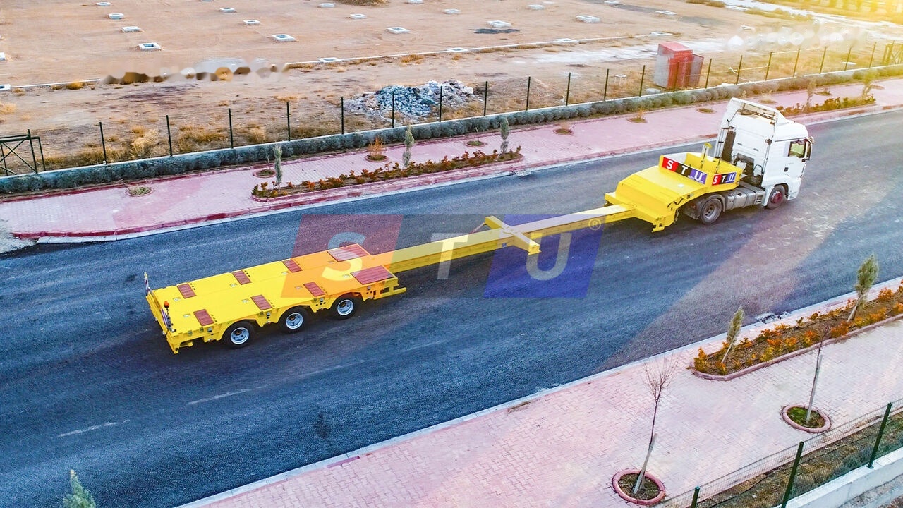 STU 3 Axle Hydraulic Steering Low Loader - Alçak çerçeveli platform dorse: fotoğraf 1 STU 3 Axle Hydraulic Steering Low Loader - Alçak çerçeveli platform dorse: fotoğraf 1