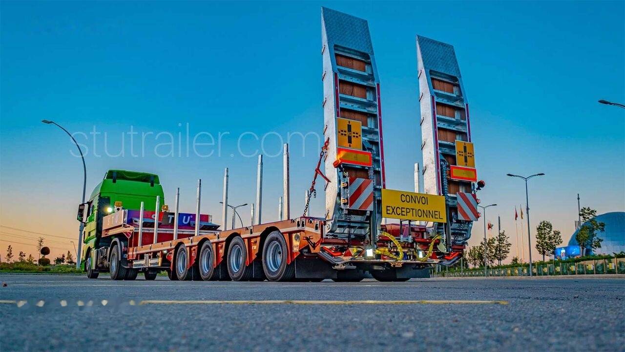 STU 4 Axle Extendable Lowbed Trailer - Alçak çerçeveli platform dorse: fotoğraf 1 STU 4 Axle Extendable Lowbed Trailer - Alçak çerçeveli platform dorse: fotoğraf 1