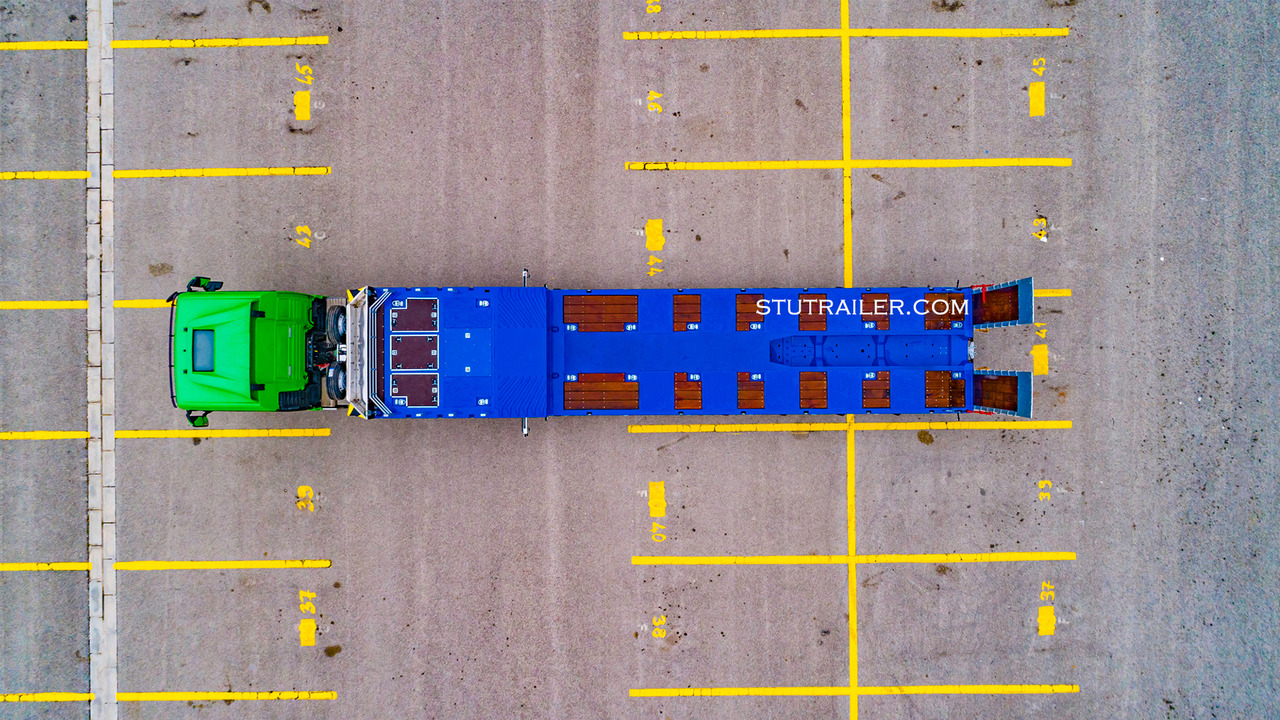STU 5 Axle Hydraulic Steering Extendable Low Laoder - Alçak çerçeveli platform dorse: fotoğraf 3 STU 5 Axle Hydraulic Steering Extendable Low Laoder - Alçak çerçeveli platform dorse: fotoğraf 3