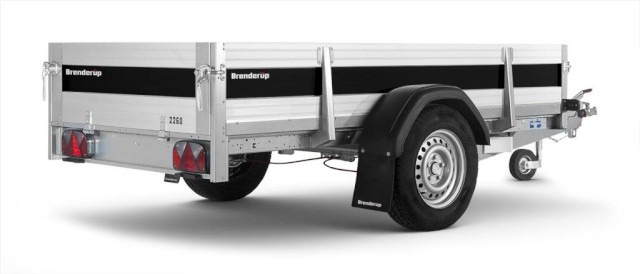 Brenderup Tieflader 2260AUB750 Alu, 0,75 to. 2580x1280x400mm - Otomobil römorku: fotoğraf 1 Brenderup Tieflader 2260AUB750 Alu, 0,75 to. 2580x1280x400mm - Otomobil römorku: fotoğraf 1