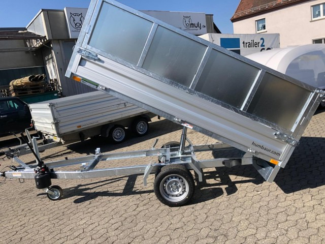 Humbaur HUK 152715 Heckkipper Blechaufsatz 1,5 t. 2680 x 1500 x 300mm - Damperli römork: fotoğraf 4 Humbaur HUK 152715 Heckkipper Blechaufsatz 1,5 t. 2680 x 1500 x 300mm - Damperli römork: fotoğraf 4