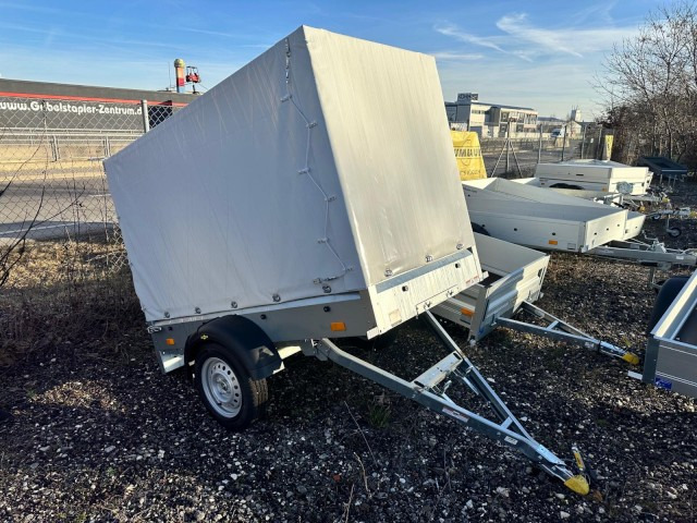 Humbaur Steely DK kippbar Tieflader mit Hochplane 140cm, 750 kg, 2050 x 1095 x 300 mm - Otomobil römorku: fotoğraf 1 Humbaur Steely DK kippbar Tieflader mit Hochplane 140cm, 750 kg, 2050 x 1095 x 300 mm - Otomobil römorku: fotoğraf 1