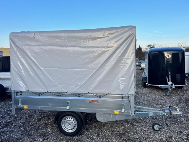 Neptun GN124, N7-263 KPS, 750 kg 2630 x 1450 x 400 mm, mit Hochplane 160 cm - Otomobil römorku: fotoğraf 3 Neptun GN124, N7-263 KPS, 750 kg 2630 x 1450 x 400 mm, mit Hochplane 160 cm - Otomobil römorku: fotoğraf 3