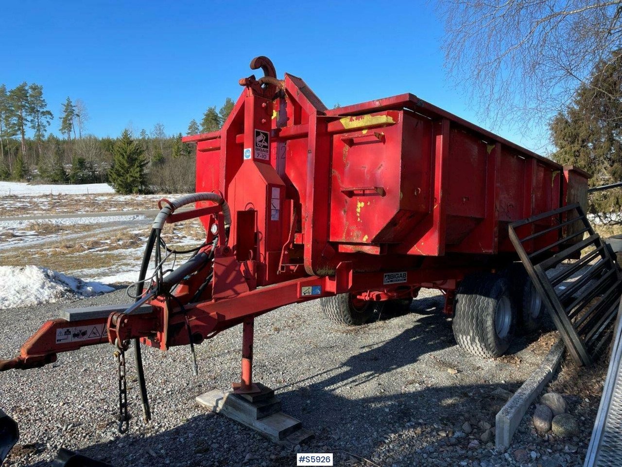 Bigab 7-10 hook truck trailer with flat - Kancali yükleyici/ Hidrolift römork: fotoğraf 1 Bigab 7-10 hook truck trailer with flat - Kancali yükleyici/ Hidrolift römork: fotoğraf 1