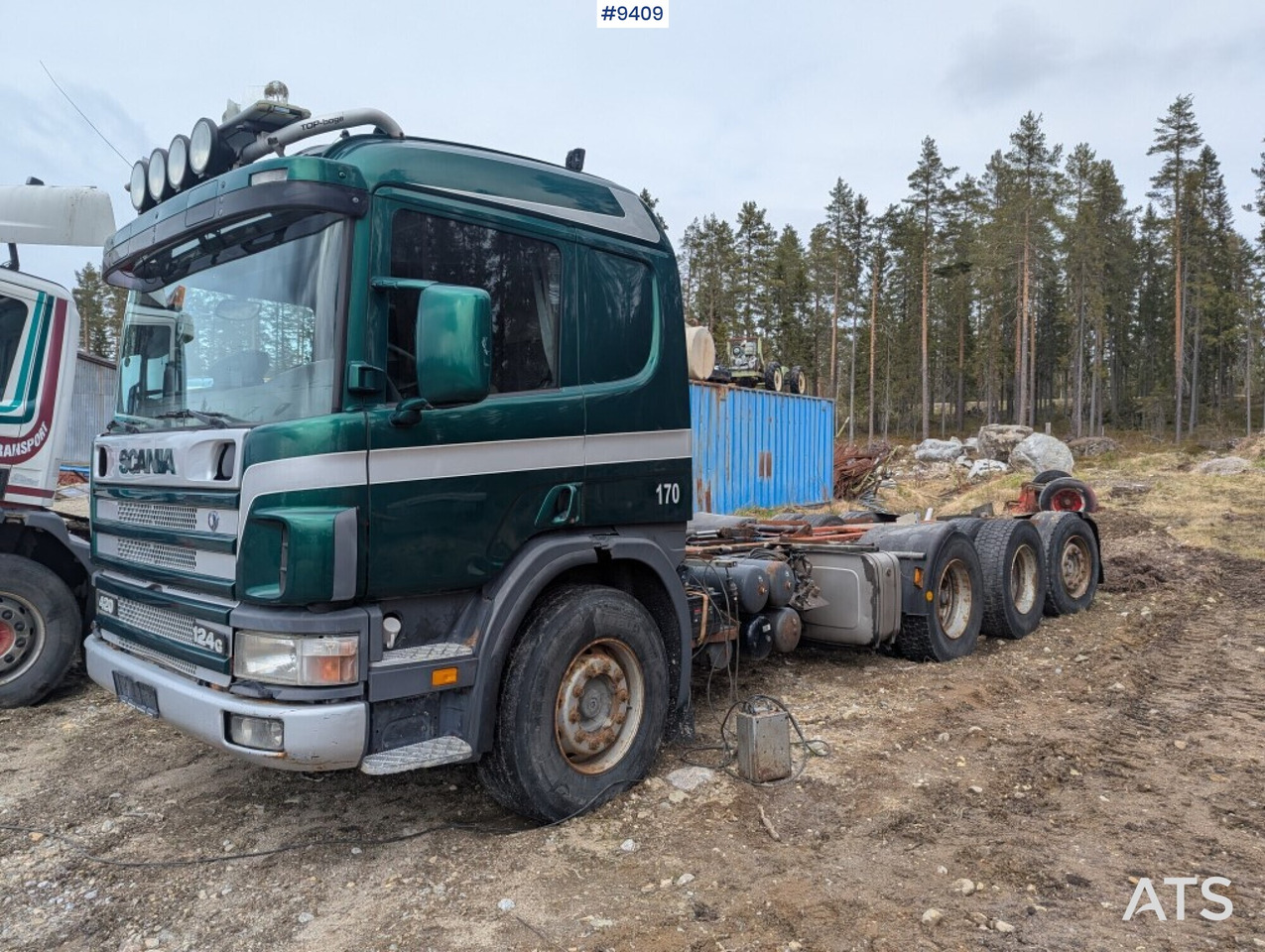 Chassi Scania P124 8X4 (see video) - Şasi kamyon: fotoğraf 1 Chassi Scania P124 8X4 (see video) - Şasi kamyon: fotoğraf 1