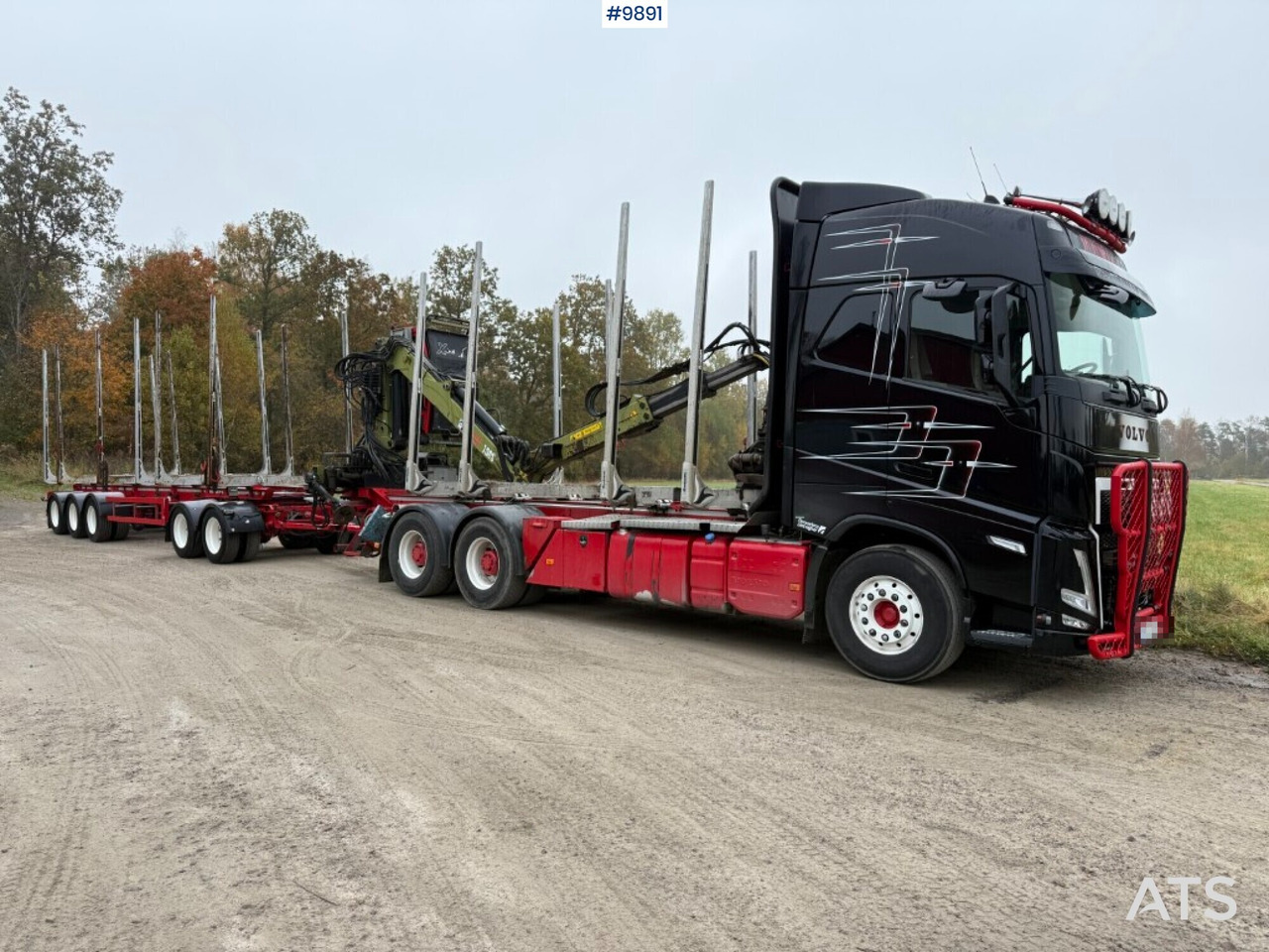 Volvo FH64 R Timber truck, trailer and crane - Diğer araçlar: fotoğraf 1 Volvo FH64 R Timber truck, trailer and crane - Diğer araçlar: fotoğraf 1