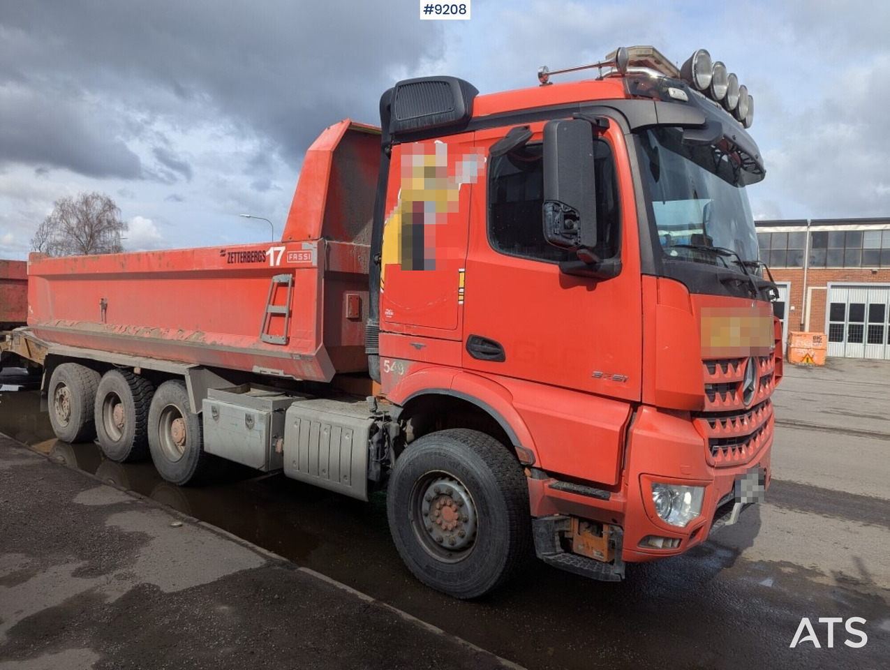 Dump / dozer truck Mercedes Benz Arocs 3251 8X4 with tipper wagon - Damperli kamyon: fotoğraf 2 Dump / dozer truck Mercedes Benz Arocs 3251 8X4 with tipper wagon - Damperli kamyon: fotoğraf 2