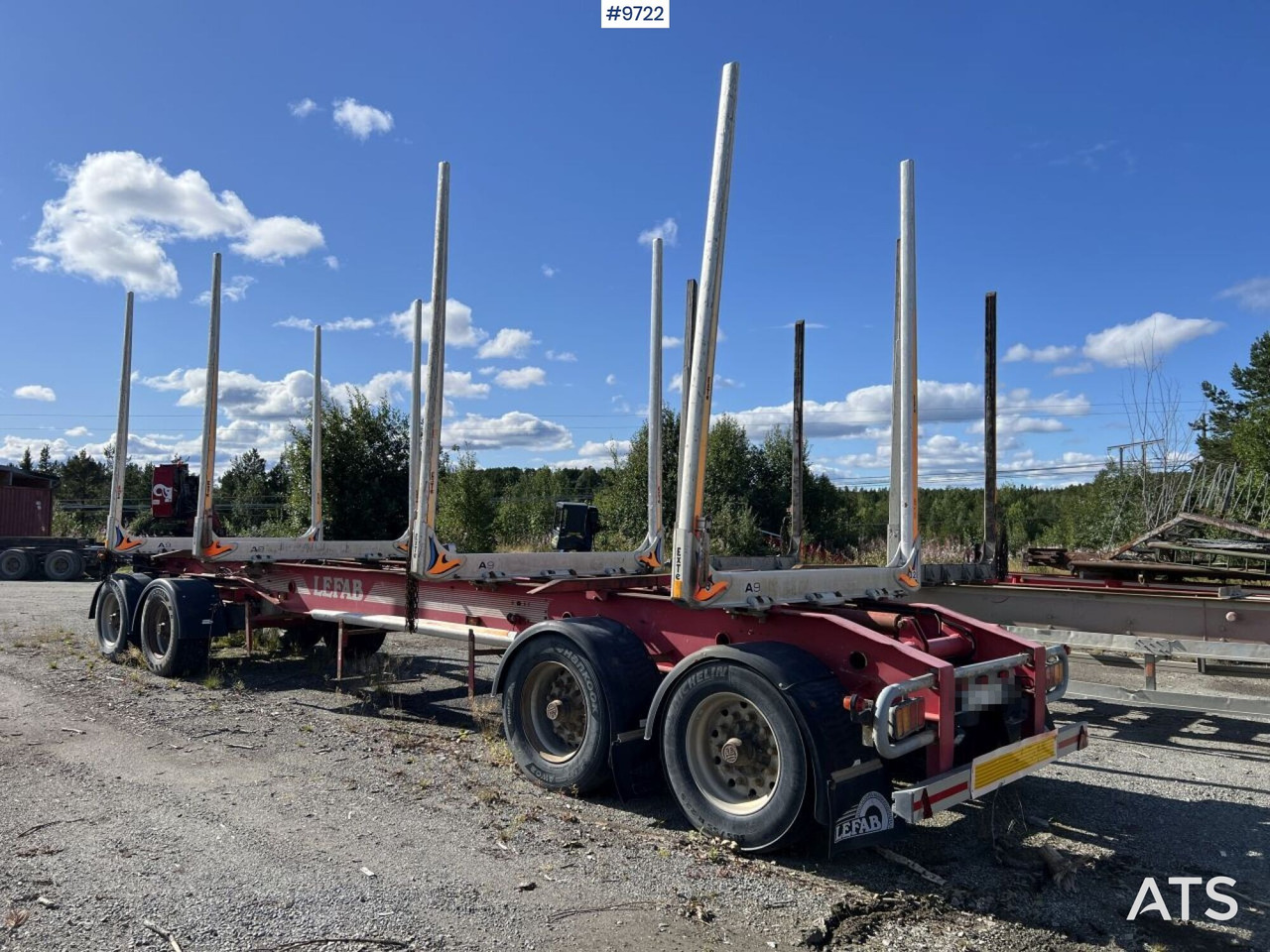 LEFAB V4 100 Timber trailer - Tomruk römorku: fotoğraf 3 LEFAB V4 100 Timber trailer - Tomruk römorku: fotoğraf 3