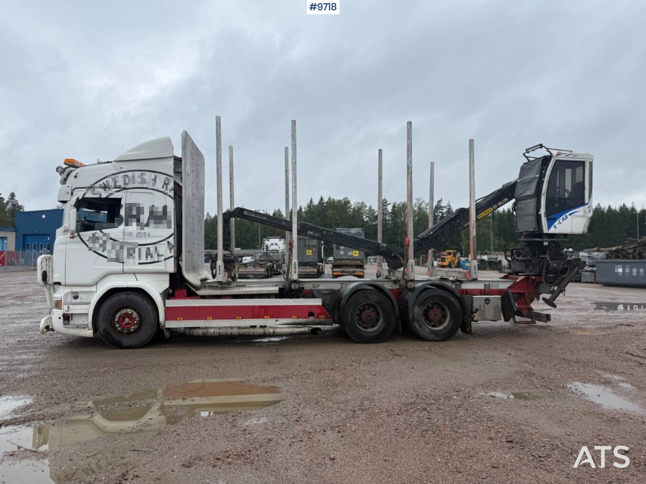 Log truck Scania R520 with crane - Tomruk kamyonu, Vinçli kamyon: fotoğraf 2 Log truck Scania R520 with crane - Tomruk kamyonu, Vinçli kamyon: fotoğraf 2