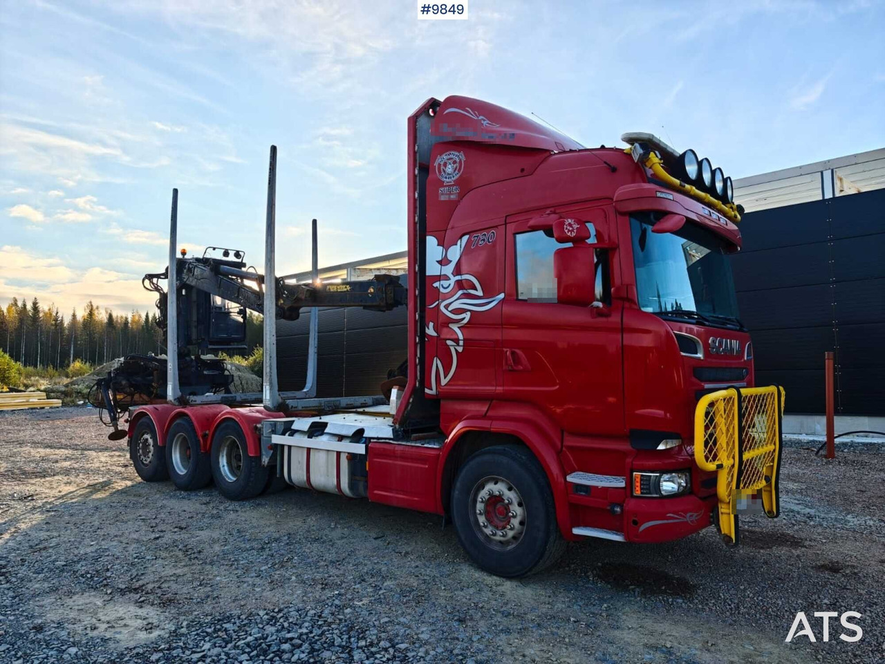 Scania R730 Tridem Timber Truck with Loglift F125S Crane (VIDEO) - Tomruk kamyonu, Vinçli kamyon: fotoğraf 2 Scania R730 Tridem Timber Truck with Loglift F125S Crane (VIDEO) - Tomruk kamyonu, Vinçli kamyon: fotoğraf 2