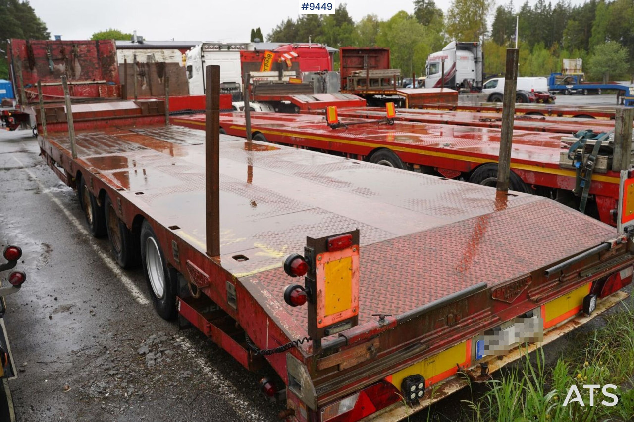 Trombon trailer BROSHUIS E-2190/27 - Alçak çerçeveli platform römork: fotoğraf 1 Trombon trailer BROSHUIS E-2190/27 - Alçak çerçeveli platform römork: fotoğraf 1