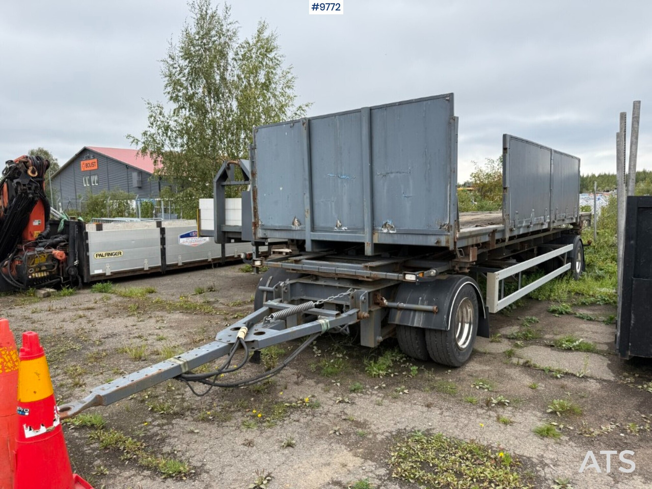 VAN HAAL R20 Hooklift body with removable flatbed - Kancali yükleyici/ Hidrolift römork, Açık kasa: fotoğraf 1 VAN HAAL R20 Hooklift body with removable flatbed - Kancali yükleyici/ Hidrolift römork, Açık kasa: fotoğraf 1