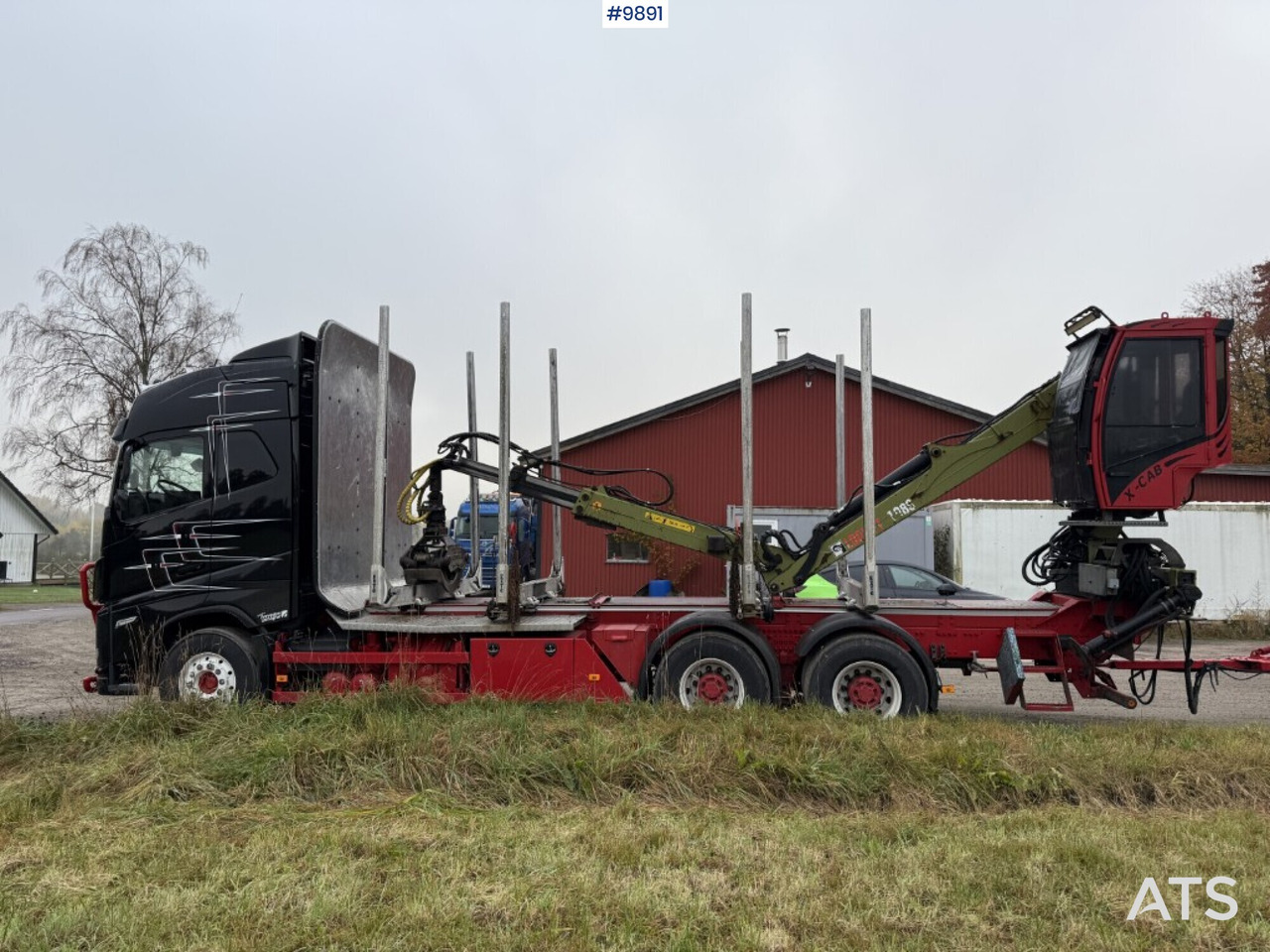Tomruk kamyonu, Vinçli kamyon Volvo FH64 R Timber truck, trailer and crane: fotoğraf 10 Tomruk kamyonu, Vinçli kamyon Volvo FH64 R Timber truck, trailer and crane: fotoğraf 10