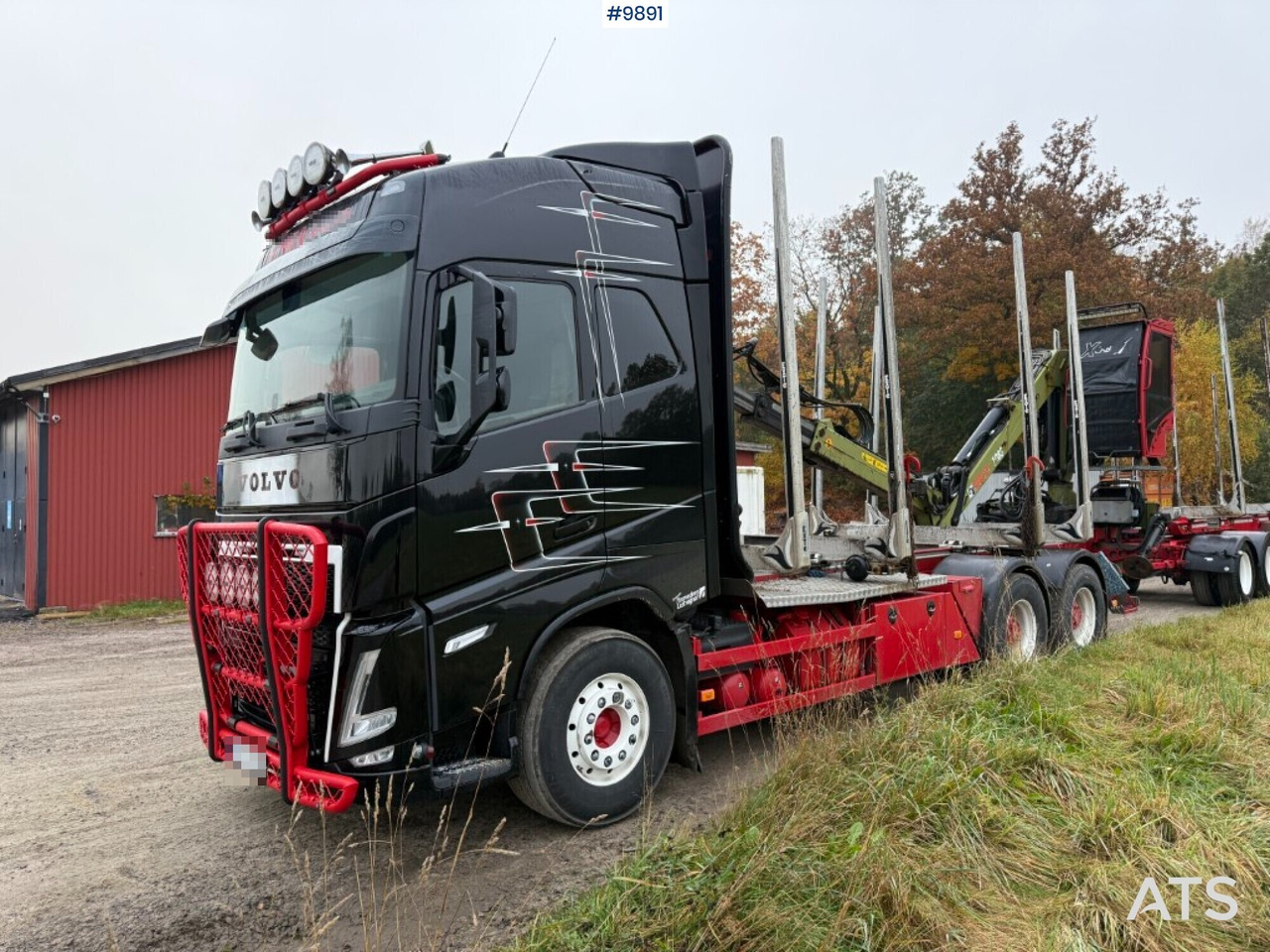 Tomruk kamyonu, Vinçli kamyon Volvo FH64 R Timber truck, trailer and crane: fotoğraf 11 Tomruk kamyonu, Vinçli kamyon Volvo FH64 R Timber truck, trailer and crane: fotoğraf 11