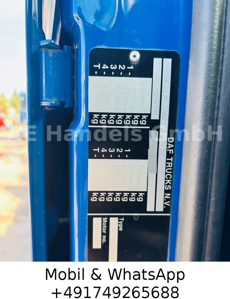 Şasi kamyon DAF XF 480 SSC LL BDF *Retarder/Lenk+Lift/ACC/2xTank: fotoğraf 13 Şasi kamyon DAF XF 480 SSC LL BDF *Retarder/Lenk+Lift/ACC/2xTank: fotoğraf 13