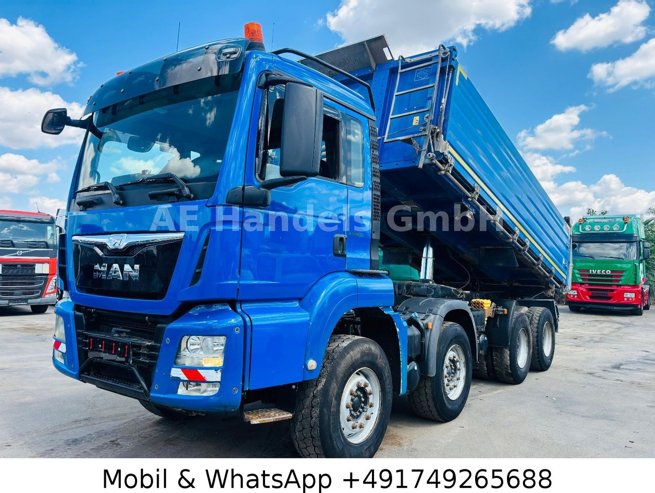 MAN TGS 35.400 M 8x4 BB Dautel Alu *Retarder/15m³ - Damperli kamyon: fotoğraf 1 MAN TGS 35.400 M 8x4 BB Dautel Alu *Retarder/15m³ - Damperli kamyon: fotoğraf 1