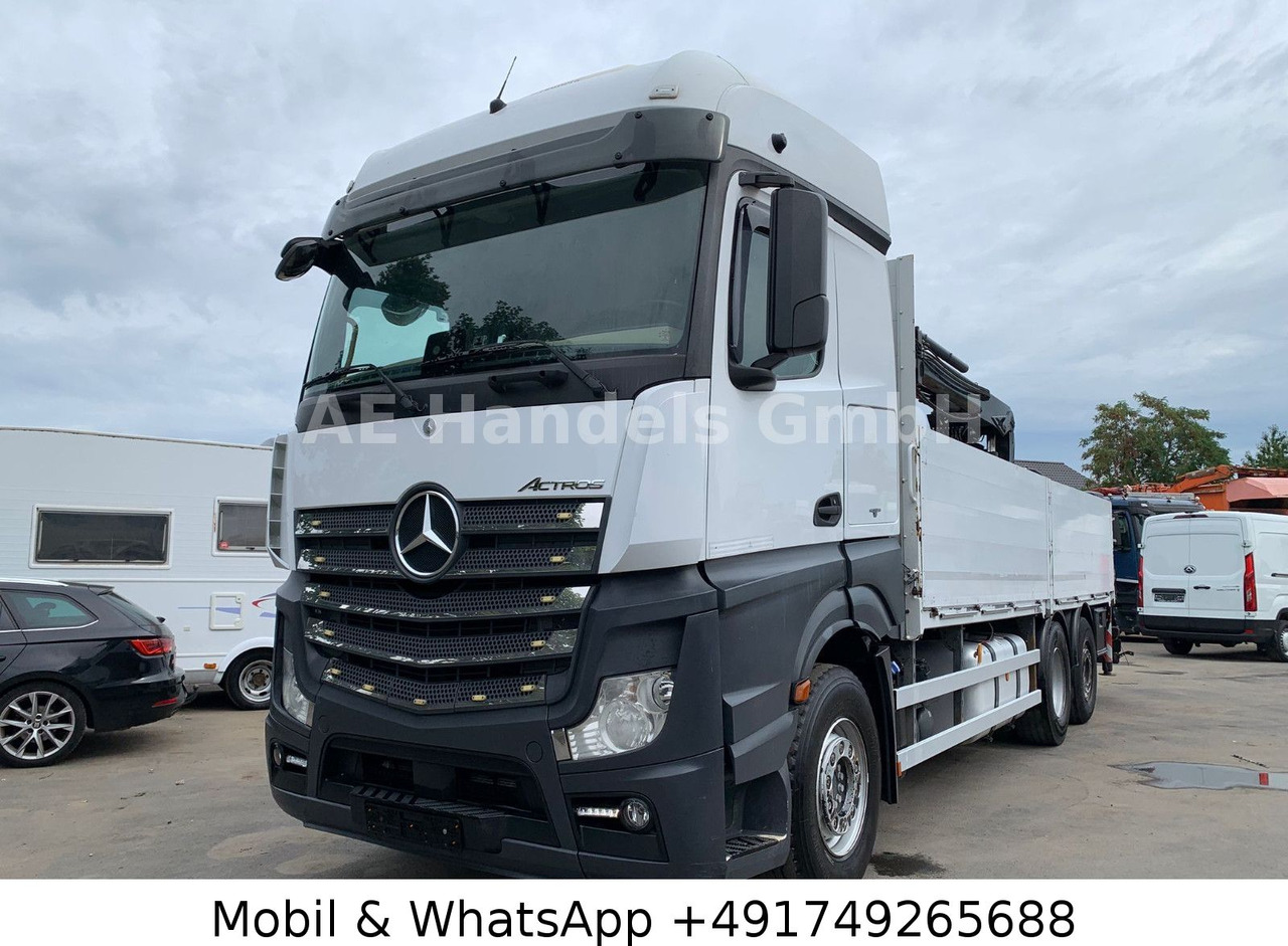 Mercedes-Benz Actros IV 2645 L LL 6x2 *Retarder/Hiab-177K-Pro - Sal/ Açık kasa kamyon, Vinçli kamyon: fotoğraf 1 Mercedes-Benz Actros IV 2645 L LL 6x2 *Retarder/Hiab-177K-Pro - Sal/ Açık kasa kamyon, Vinçli kamyon: fotoğraf 1