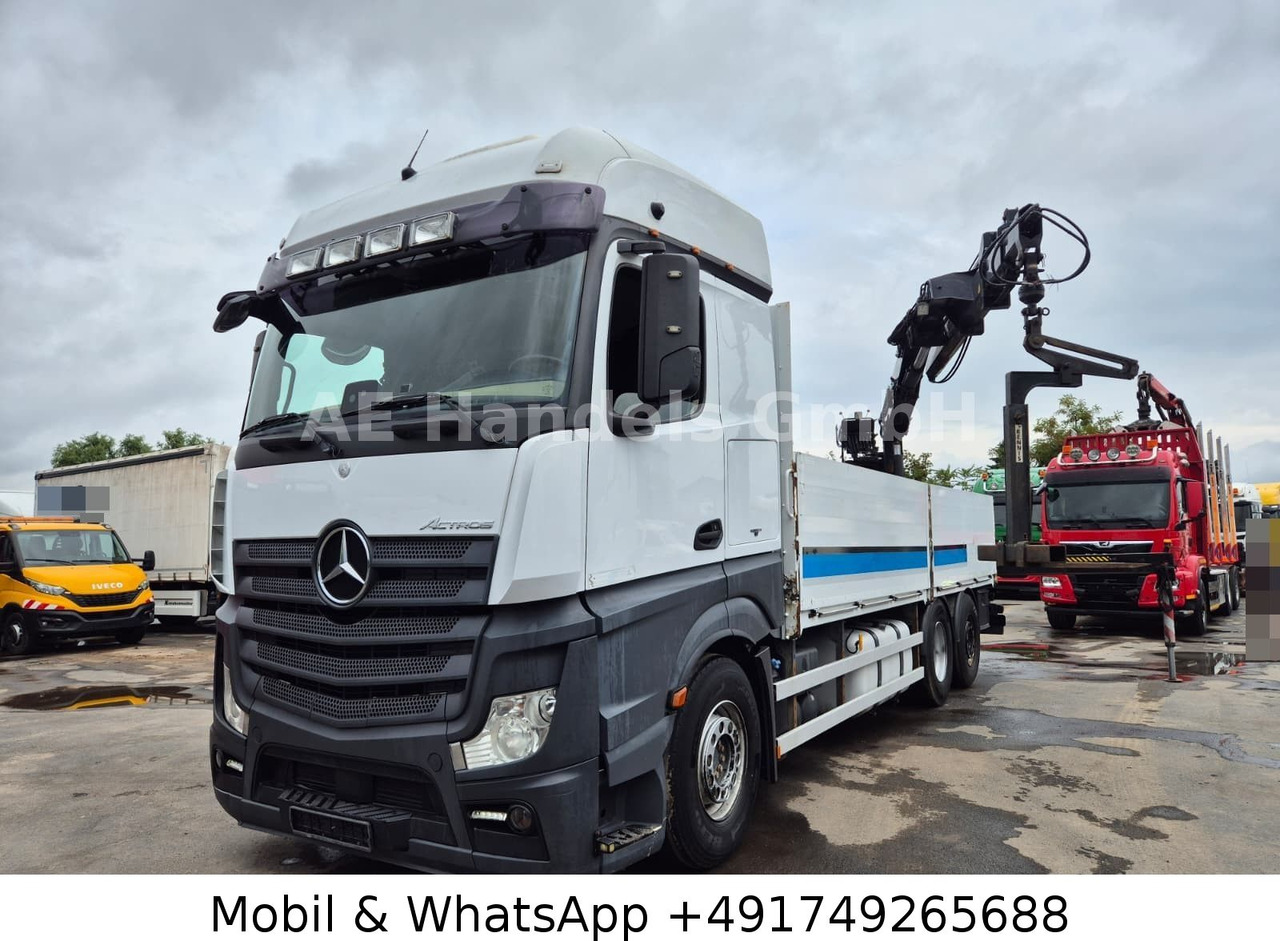 Mercedes-Benz Actros IV 2645 L LL 6x2 *Retarder/Hiab-177K-Pro - Sal/ Açık kasa kamyon, Vinçli kamyon: fotoğraf 1 Mercedes-Benz Actros IV 2645 L LL 6x2 *Retarder/Hiab-177K-Pro - Sal/ Açık kasa kamyon, Vinçli kamyon: fotoğraf 1
