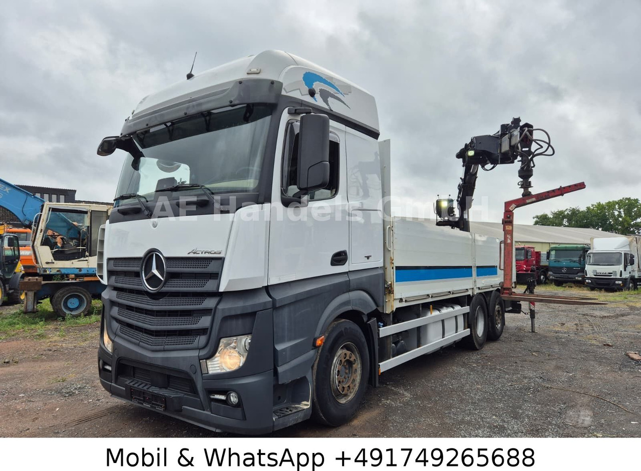 Mercedes-Benz Actros IV 2646 L LL 6x2 *Retarder/Hiab-177K-Pro - Sal/ Açık kasa kamyon, Vinçli kamyon: fotoğraf 1 Mercedes-Benz Actros IV 2646 L LL 6x2 *Retarder/Hiab-177K-Pro - Sal/ Açık kasa kamyon, Vinçli kamyon: fotoğraf 1