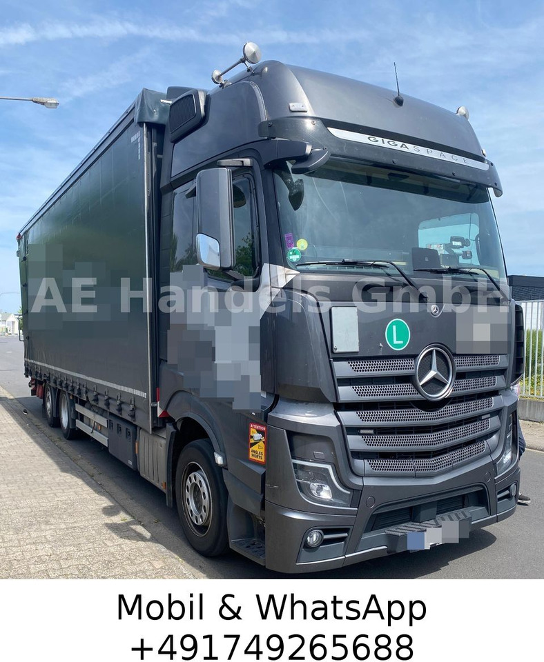Mercedes-Benz Actros V 2540 L *Hubdach/Lenk+Lift/LBW-2,8m - Tenteli kamyon: fotoğraf 1 Mercedes-Benz Actros V 2540 L *Hubdach/Lenk+Lift/LBW-2,8m - Tenteli kamyon: fotoğraf 1