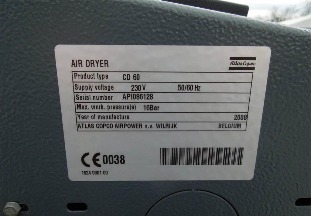 Atlas Copco OSUSZACZ ADSORPCYJNY CD 60 3,60M3/MIN 2008R - Hava kompresörü: fotoğraf 3 Atlas Copco OSUSZACZ ADSORPCYJNY CD 60 3,60M3/MIN 2008R - Hava kompresörü: fotoğraf 3