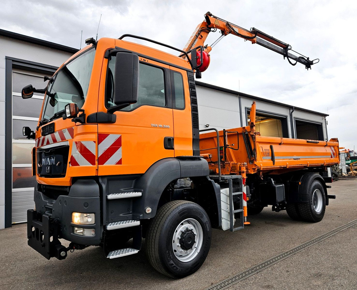 MAN TGS 18.320 4x4 BL Atlas 65.2 Kran Euro5 - Damperli kamyon, Vinçli kamyon: fotoğraf 1 MAN TGS 18.320 4x4 BL Atlas 65.2 Kran Euro5 - Damperli kamyon, Vinçli kamyon: fotoğraf 1