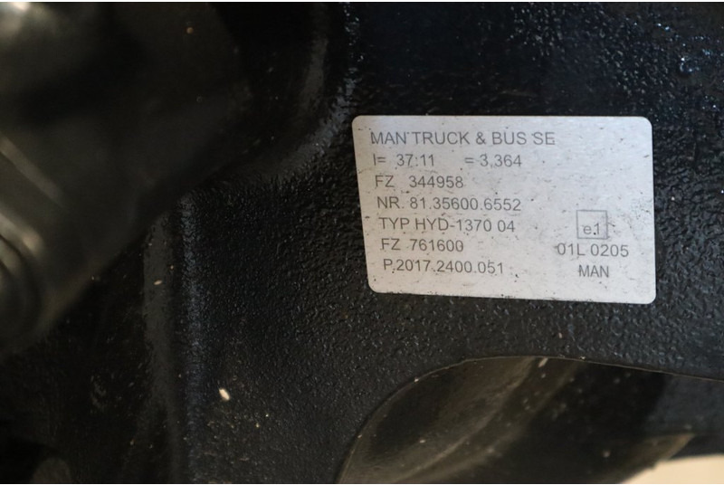 MAN HYD-1370-04 37/11 81.35003-7617 BRANDNEW - Arka aks - Kamyon: fotoğraf 5 MAN HYD-1370-04 37/11 81.35003-7617 BRANDNEW - Arka aks - Kamyon: fotoğraf 5