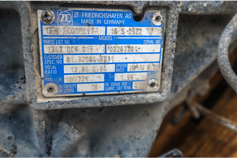 ZF 16S25220OD+NMV221 81.32004-6031 - Vites kutusu - Kamyon: fotoğraf 5 ZF 16S25220OD+NMV221 81.32004-6031 - Vites kutusu - Kamyon: fotoğraf 5