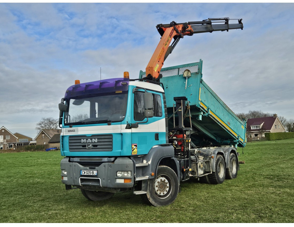 MAN TGA 33.360 TIPPER 3 SIDE CRANE PALFINGER 16502 *REMOTE CONTROL - Damperli kamyon: fotoğraf 1 MAN TGA 33.360 TIPPER 3 SIDE CRANE PALFINGER 16502 *REMOTE CONTROL - Damperli kamyon: fotoğraf 1