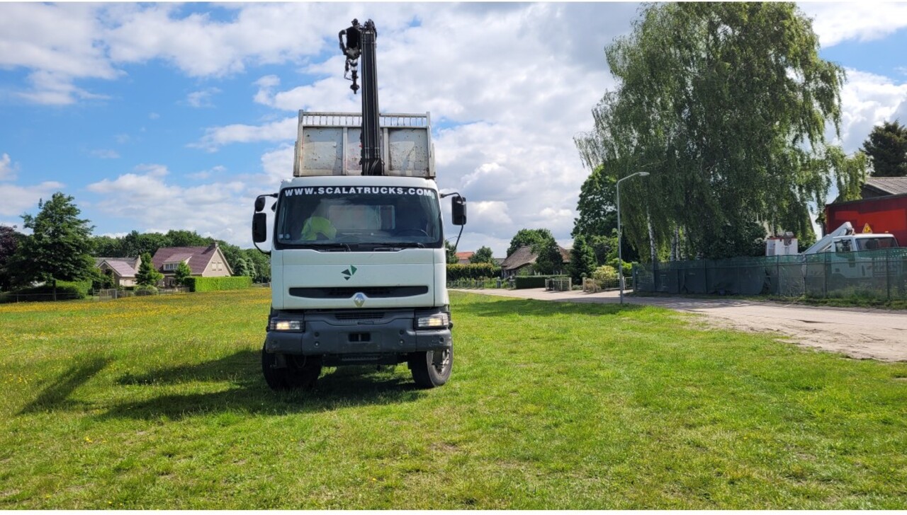 Damperli kamyon, Vinçli kamyon Renault Kerax 270 4x2 Euro 2 Tipper Truck Crane HIAB: fotoğraf 8