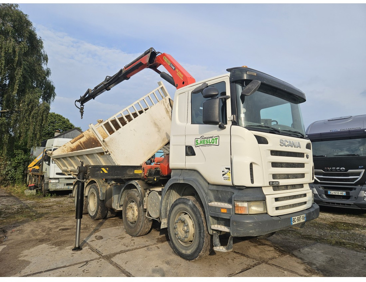 Scania R420 8x4 Tipper Crane Palfinger 23500 - Damperli kamyon, Vinçli kamyon: fotoğraf 5 Scania R420 8x4 Tipper Crane Palfinger 23500 - Damperli kamyon, Vinçli kamyon: fotoğraf 5