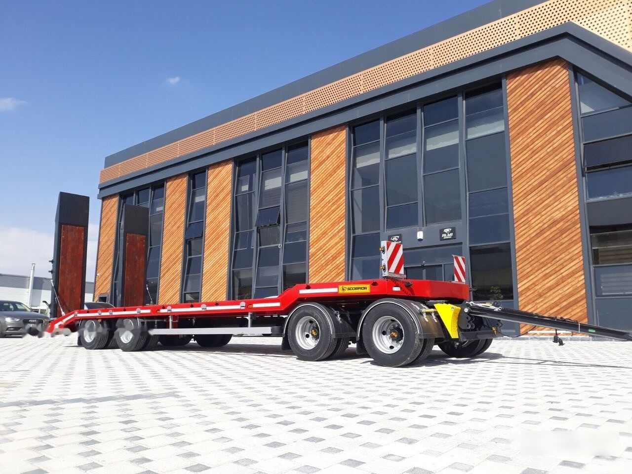 Yeni Alçak çerçeveli platform römork nakliyatı için ağır ekipman Scorpion Trailer SCORPION TRAILER UNUSED 4 AXLE LOWLOADER (MANUFACTURER COMPANY): fotoğraf 11