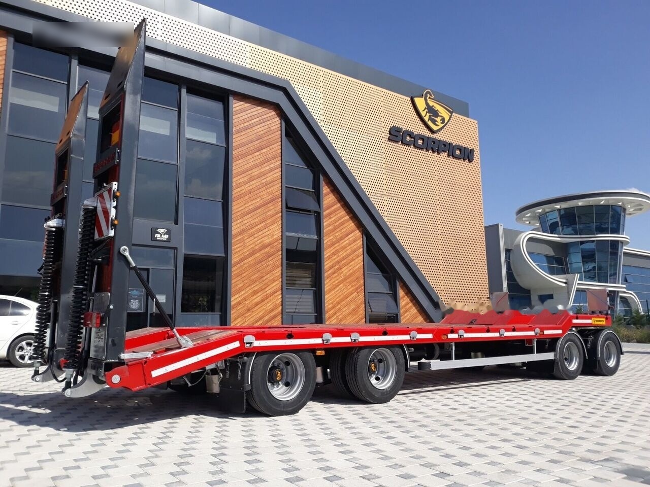 Yeni Alçak çerçeveli platform römork nakliyatı için ağır ekipman Scorpion Trailer SCORPION TRAILER UNUSED 4 AXLE LOWLOADER (MANUFACTURER COMPANY): fotoğraf 8