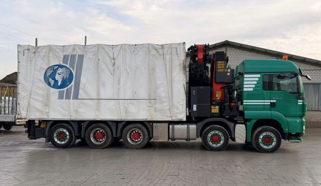 MAN TGS 35.480 10x6,E5,Palfinger PK92002+JIB+winch - Vinçli kamyon, Tenteli kamyon: fotoğraf 3 MAN TGS 35.480 10x6,E5,Palfinger PK92002+JIB+winch - Vinçli kamyon, Tenteli kamyon: fotoğraf 3