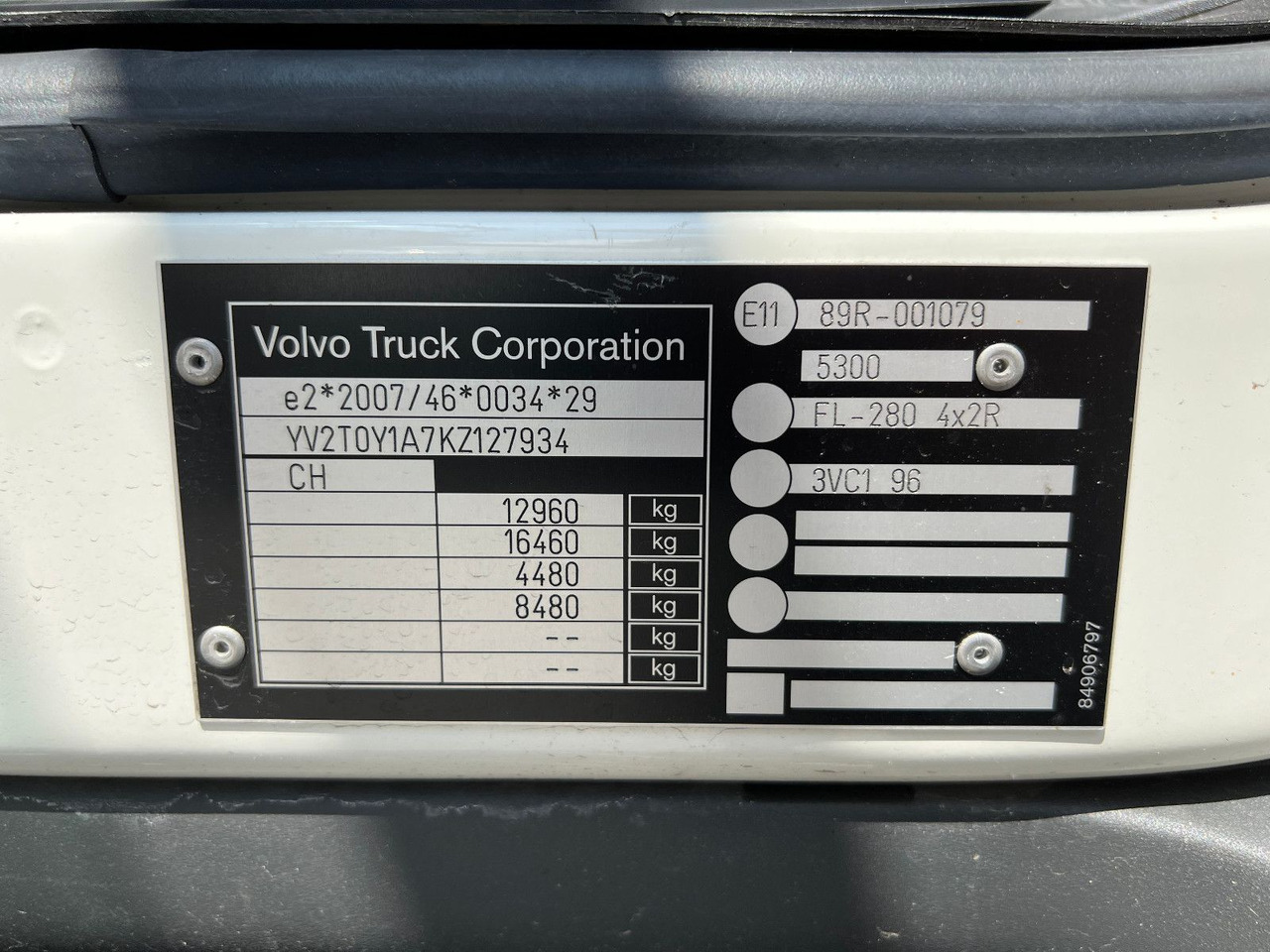 Volvo FL280 4x2, E6, Wohnwagen + 2 Pferdeplaetze Volvo FL280 4x2, E6, 7.40m Chassis, Fahrgestell finansal kiralama Volvo FL280 4x2, E6, Wohnwagen + 2 Pferdeplaetze Volvo FL280 4x2, E6, 7.40m Chassis, Fahrgestell: fotoğraf 18