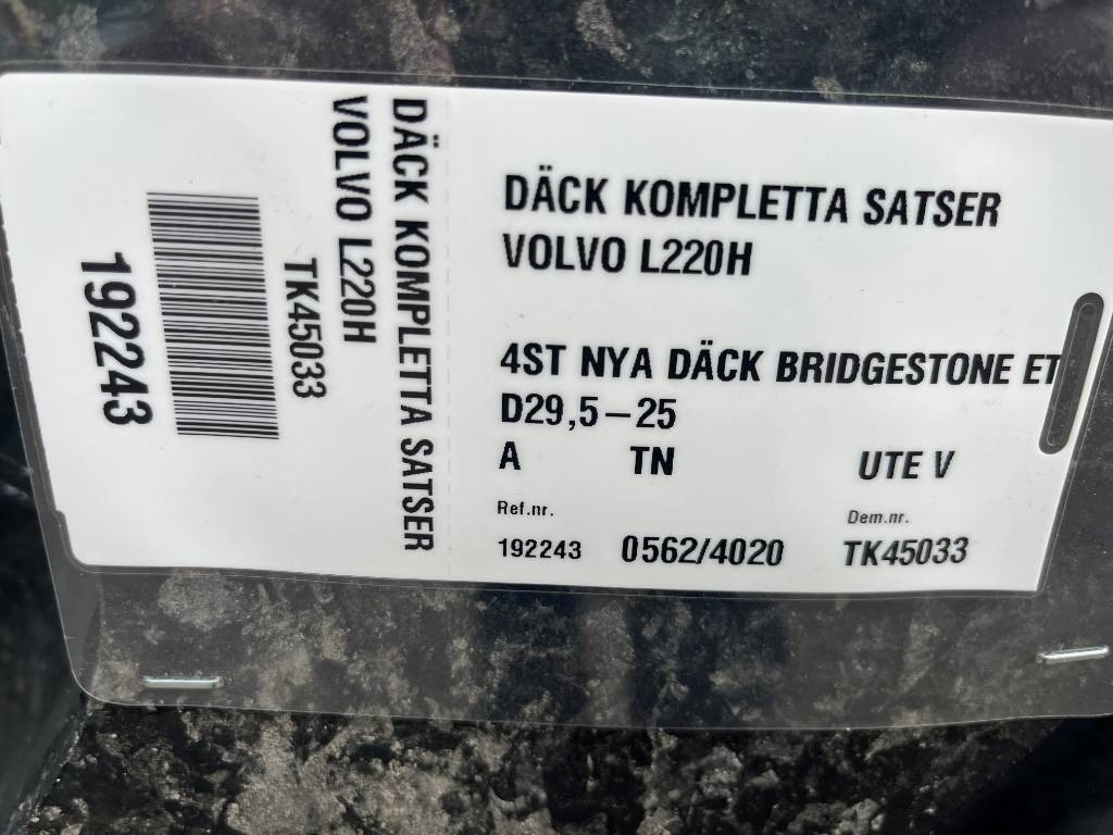 Bridgestone 29,5R25 Nya däck New Tyre - Komple tekerlek: fotoğraf 3 Bridgestone 29,5R25 Nya däck New Tyre - Komple tekerlek: fotoğraf 3