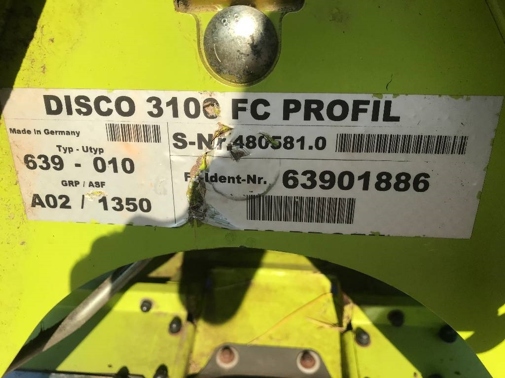 Claas 3100 FC Dismantled for spare parts - Çayır biçme makinesi: fotoğraf 2 Claas 3100 FC Dismantled for spare parts - Çayır biçme makinesi: fotoğraf 2