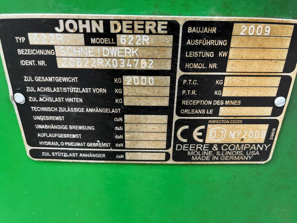 John Deere 622R Skärbord / Header 20 fot till JD T550 i  - Hasat makinesi aksesuarları: fotoğraf 4 John Deere 622R Skärbord / Header 20 fot till JD T550 i  - Hasat makinesi aksesuarları: fotoğraf 4