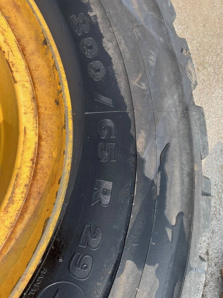 Komple tekerlek Michelin 800/65R29 XLD Volvo L150 L180: fotoğraf 6
