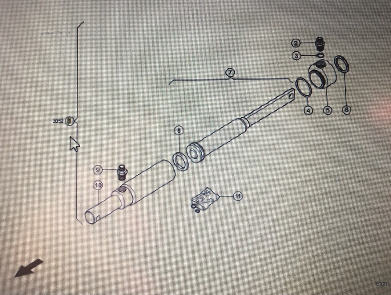 CLAAS 00 040 654 2/Claas-siłownik hydrauliczny/Claas Jaguar 880-830 900-830 810 - Hidrolik silindir - Tarım araçları: fotoğraf 1 CLAAS 00 040 654 2/Claas-siłownik hydrauliczny/Claas Jaguar 880-830 900-830 810 - Hidrolik silindir - Tarım araçları: fotoğraf 1