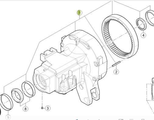 CLAAS Arion 610 660 Zwolnica Osłona Obudowa Osi Prawa 0011510601 00 1151 060 1 - Yürüyüş motoru - Tarım araçları: fotoğraf 1 CLAAS Arion 610 660 Zwolnica Osłona Obudowa Osi Prawa 0011510601 00 1151 060 1 - Yürüyüş motoru - Tarım araçları: fotoğraf 1