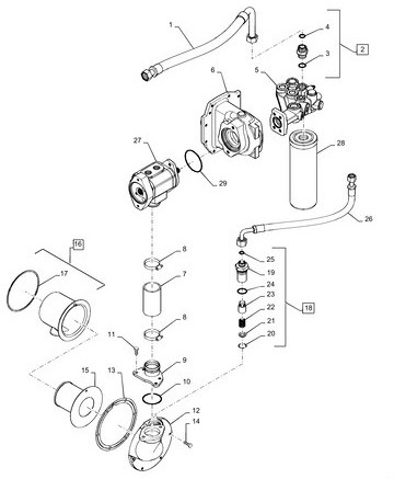 Case Magnum - obudowa napędu pompy hydraulicznej 84379688 - Hidrolik pompa - Tarım araçları: fotoğraf 2 Case Magnum - obudowa napędu pompy hydraulicznej 84379688 - Hidrolik pompa - Tarım araçları: fotoğraf 2