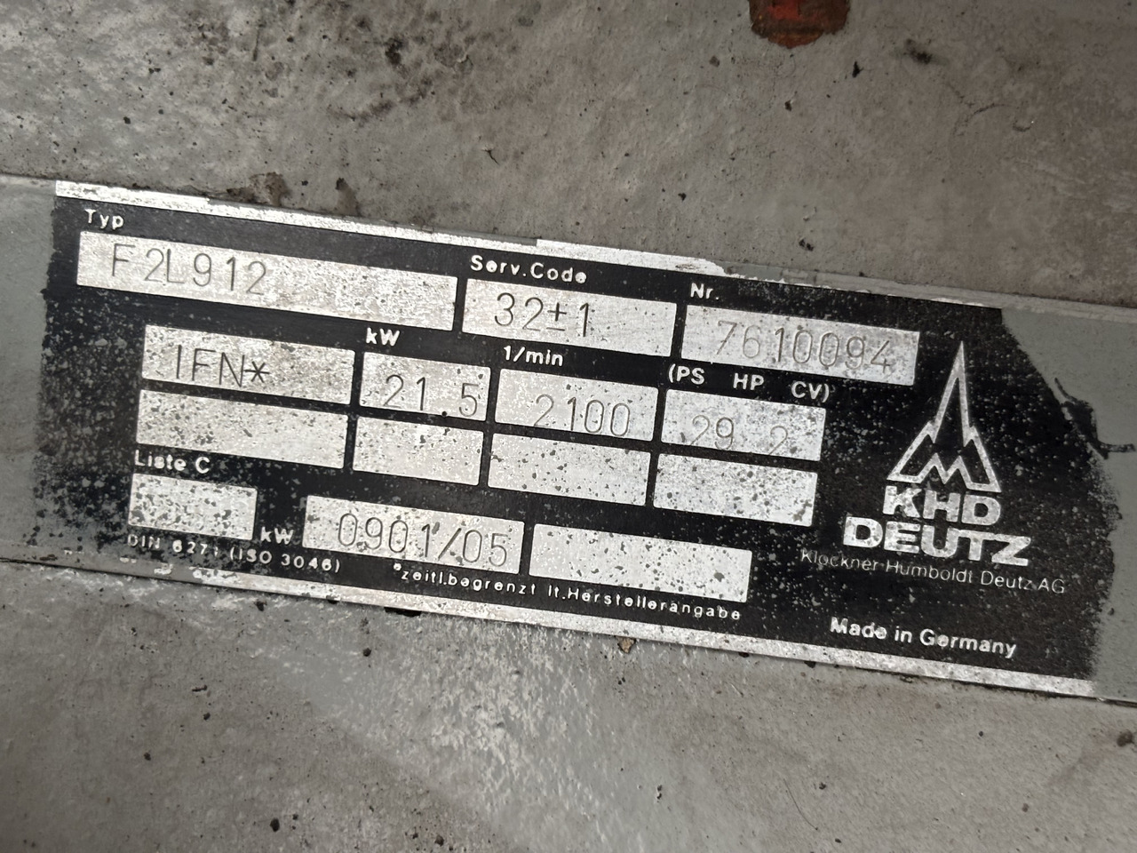 Deutz F2L912 Silnik Kompletny - Motor - İş makinaları: fotoğraf 5 Deutz F2L912 Silnik Kompletny - Motor - İş makinaları: fotoğraf 5