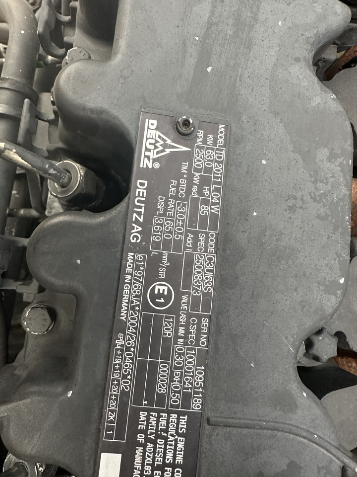 Deutz TD2011L04W - Motor - İş makinaları: fotoğraf 4 Deutz TD2011L04W - Motor - İş makinaları: fotoğraf 4