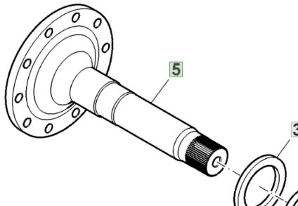 John Deere 6195R Wał Koła Tylni Tylnej Osi R293693 - Arka aks - Tarım araçları: fotoğraf 1 John Deere 6195R Wał Koła Tylni Tylnej Osi R293693 - Arka aks - Tarım araçları: fotoğraf 1