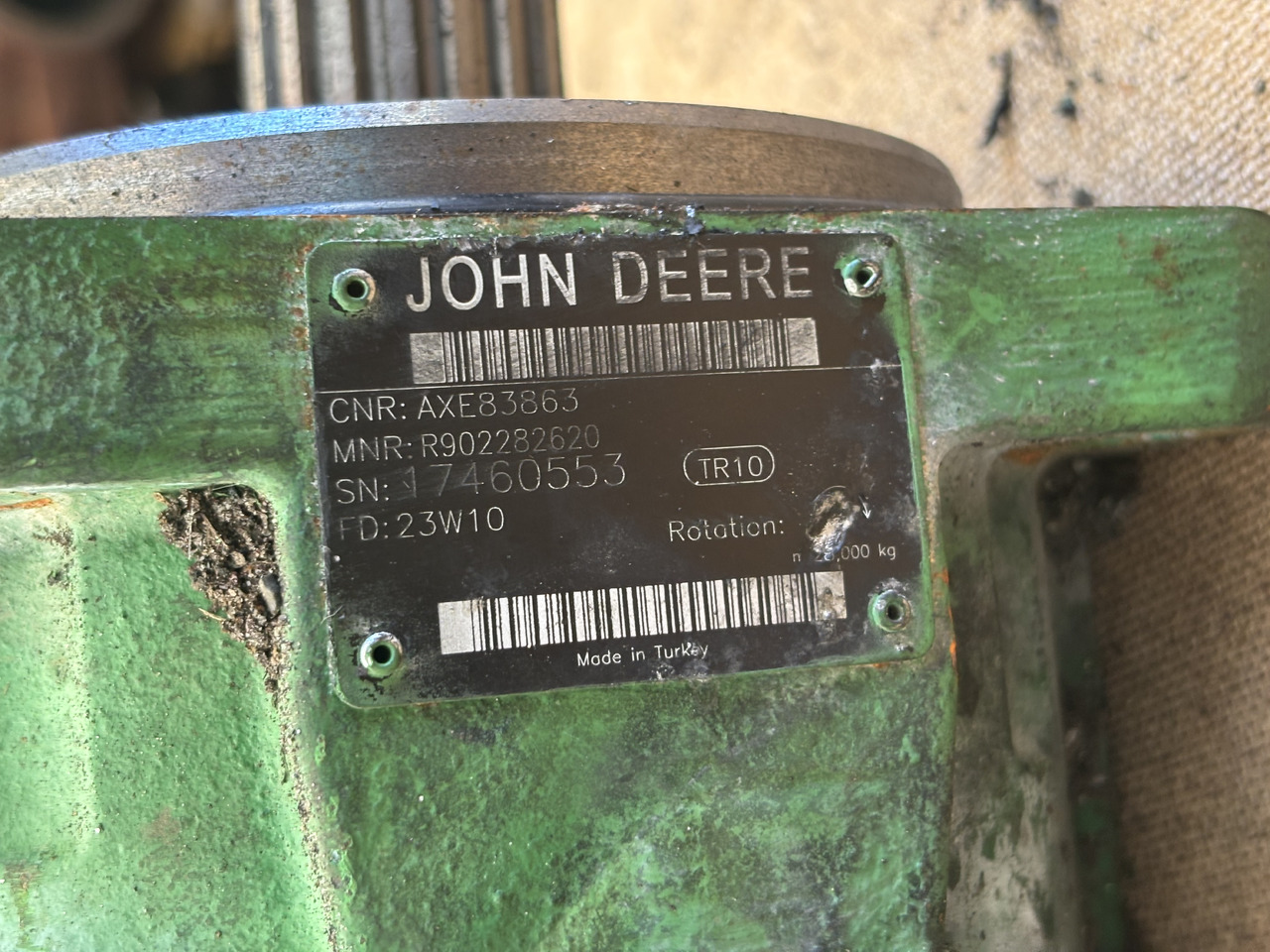 John Deere 8200 8300 8400 8500 Silnik hydrauliczny AXE83863 - Hidrolik motor - Tarım araçları: fotoğraf 4 John Deere 8200 8300 8400 8500 Silnik hydrauliczny AXE83863 - Hidrolik motor - Tarım araçları: fotoğraf 4