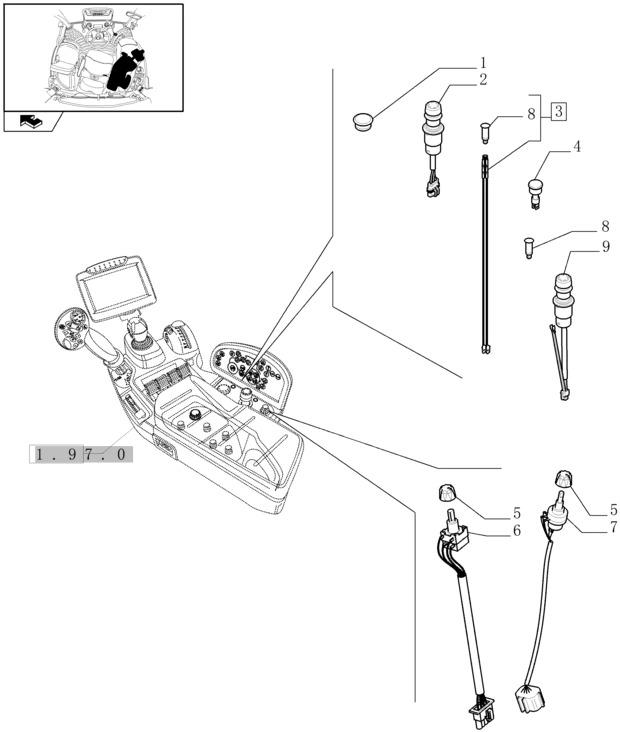 New Holland T6010 Potencjometr 82006115 - Elektrik sistemi - Traktör: fotoğraf 1 New Holland T6010 Potencjometr 82006115 - Elektrik sistemi - Traktör: fotoğraf 1
