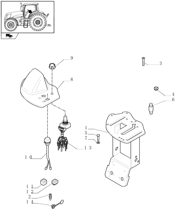 New Holland T6010 Przełącznik 87388536 - Elektrik sistemi - Tarım araçları: fotoğraf 1 New Holland T6010 Przełącznik 87388536 - Elektrik sistemi - Tarım araçları: fotoğraf 1